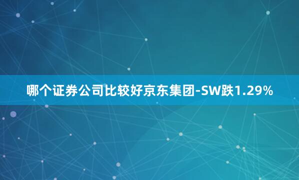 哪个证券公司比较好京东集团-SW跌1.29%